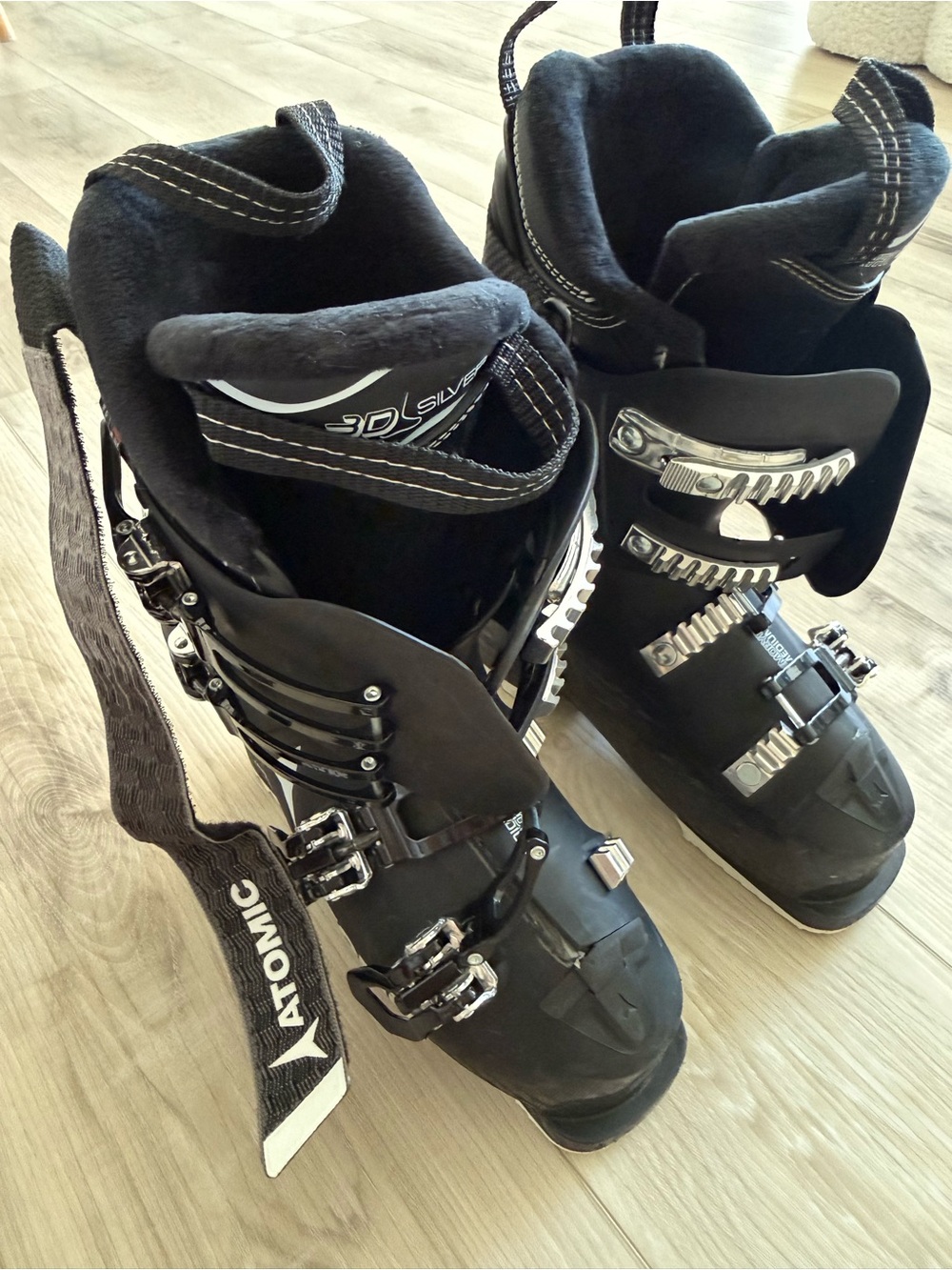 Black Women's Ski Boots - Ankle Bootie Style